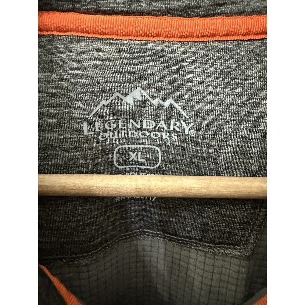 Legendary Outdoors Quarter Zip Pullover XL‎ Gray Heather Performance Fleece